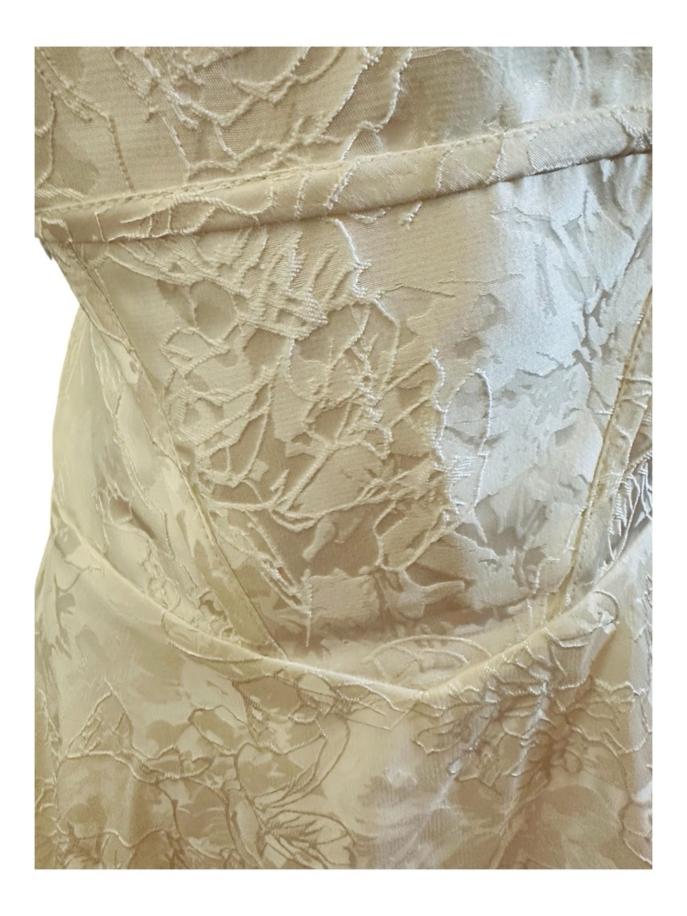Elegant Ivory Halter Midi Dress - Picture 6 of 13